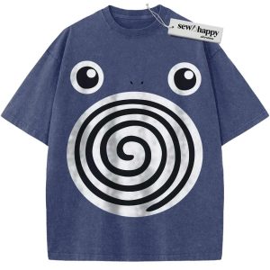 Wash Tee Poliwhirl Shirt, Pokemon shirt, Anime Shirt, Vintage Tee