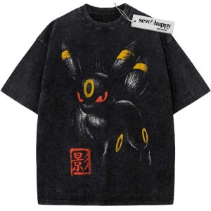 Wash Tee Umbreon Shirt, Pokemon shirt, Anime Shirt, Vintage Tee
